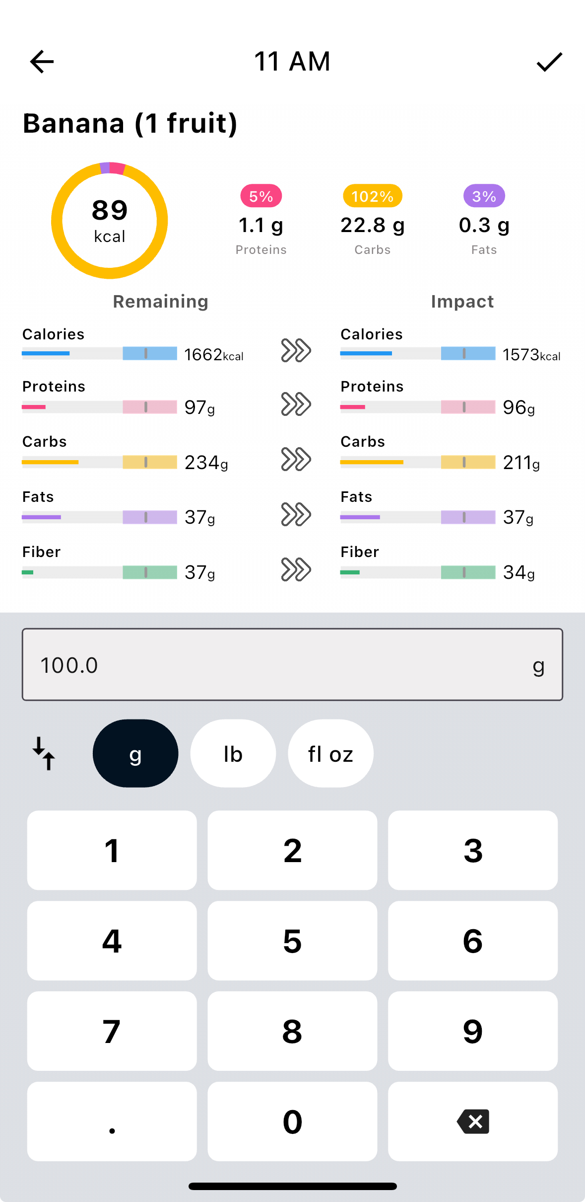 Adding food from database