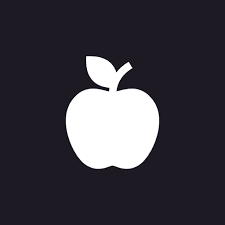 Logo de l'application Cal AI, une pomme blanche sur fond sombre.