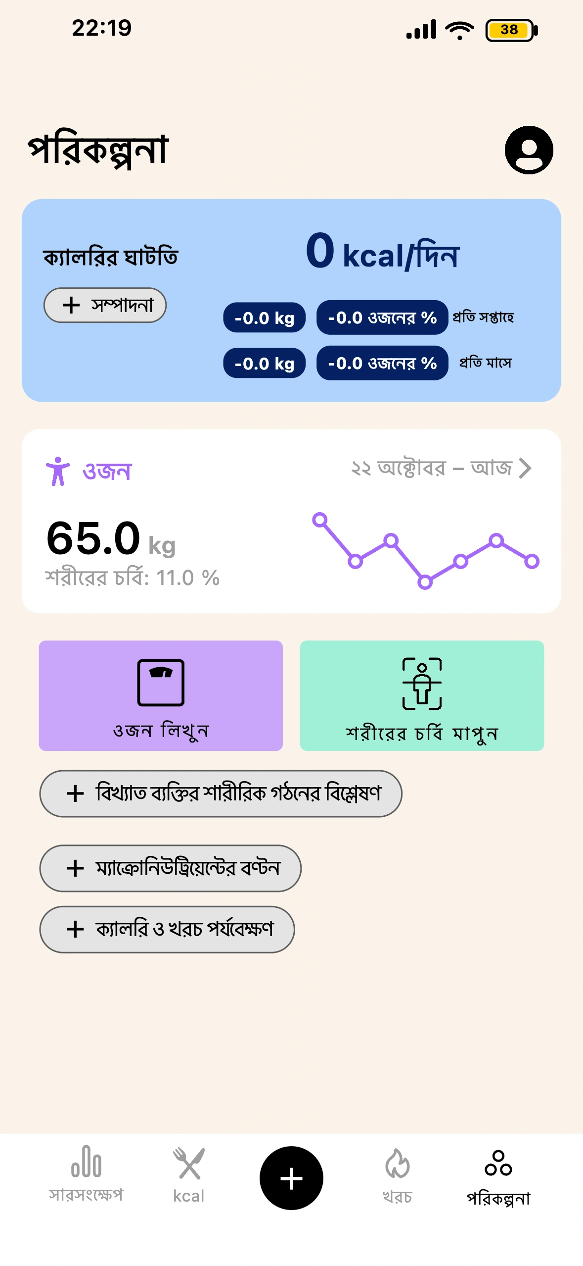 Lean-এর “পরিকল্পনা” স্ক্রিন ও অগ্রগতির পিরামিড