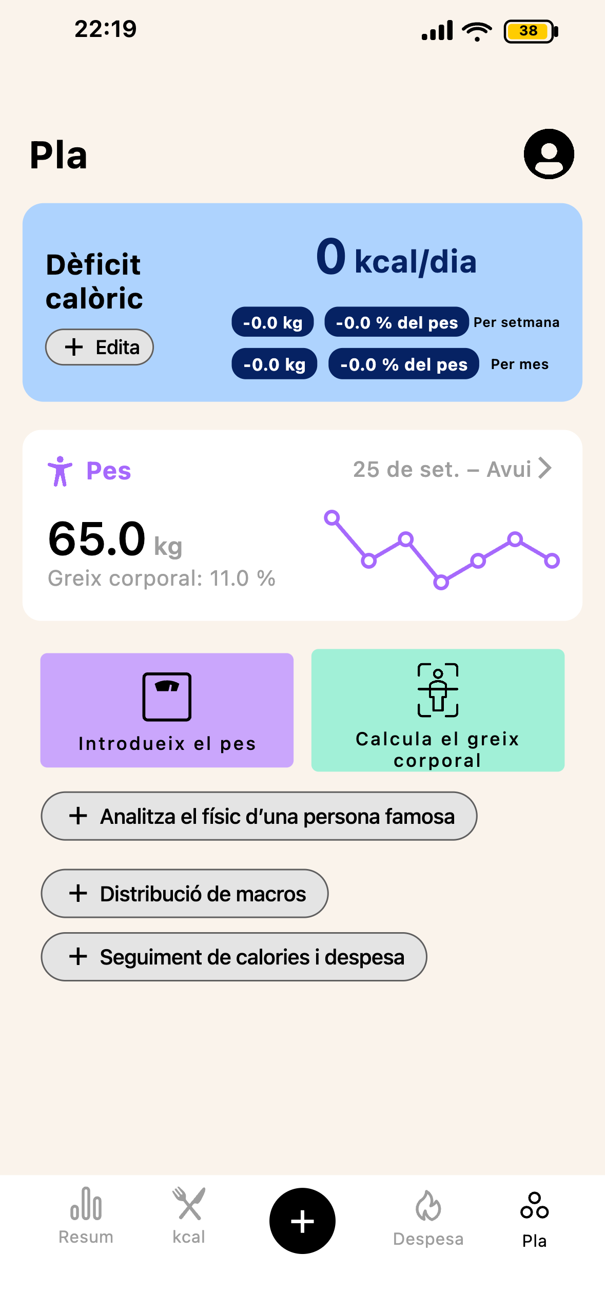 Pantalla d’estratègia i piràmide de progressió de Lean