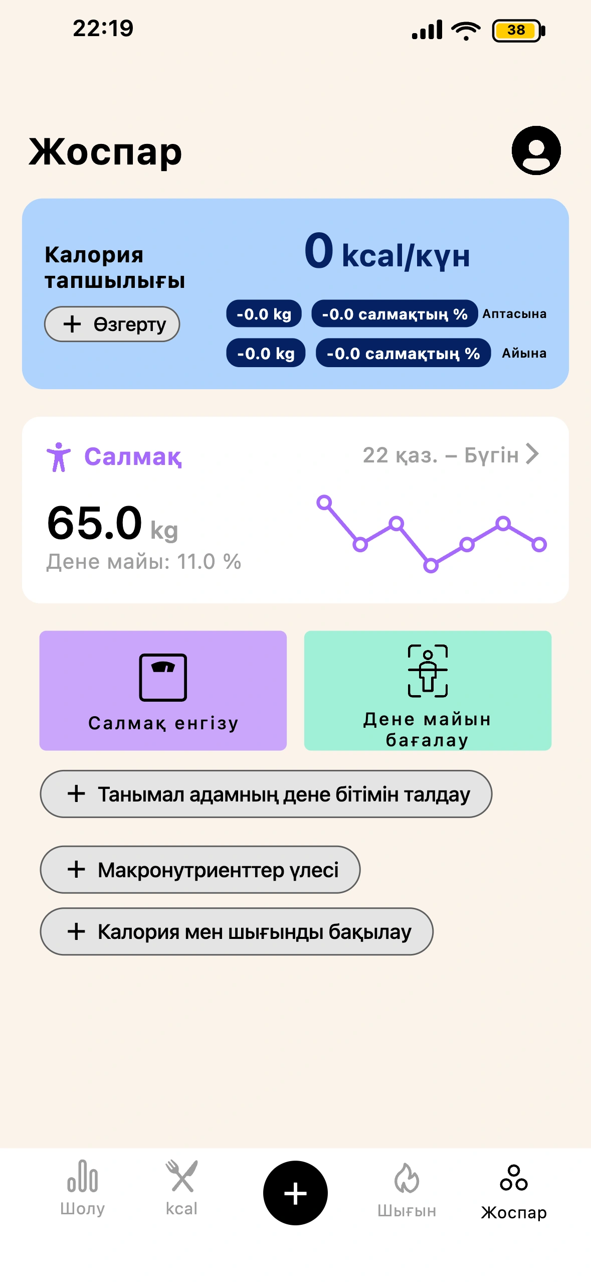 Lean-нің «Жоспар» экраны және Прогресс пирамидасы