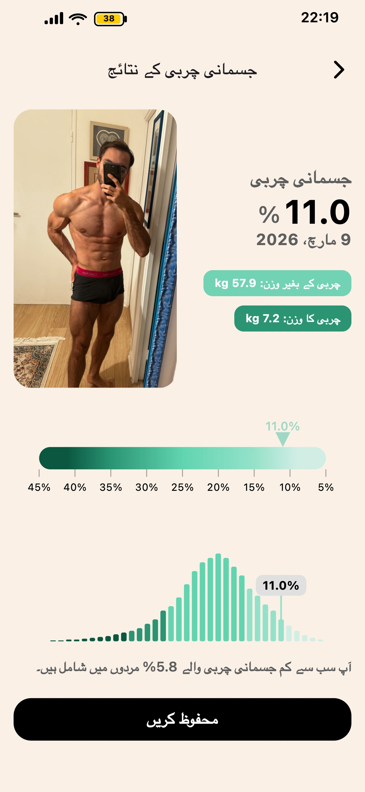 Lean میں BodyScan AI کا نتیجہ